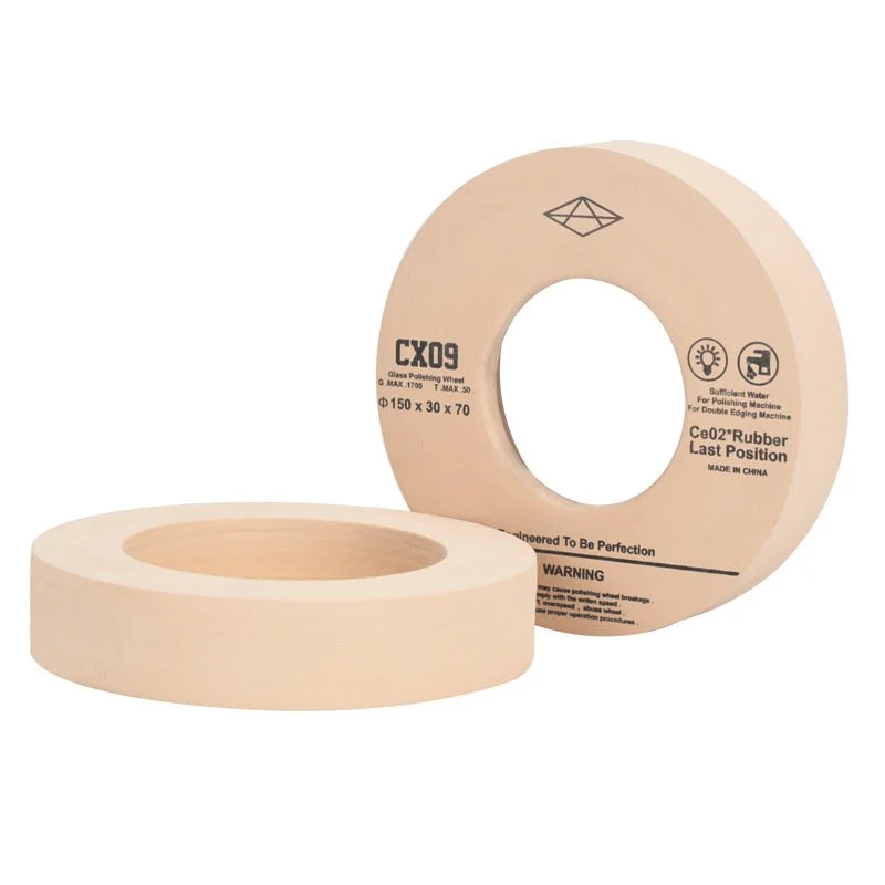 CX09 cerium oxide fine polishing wheel for double-edging machine glass edge finishing