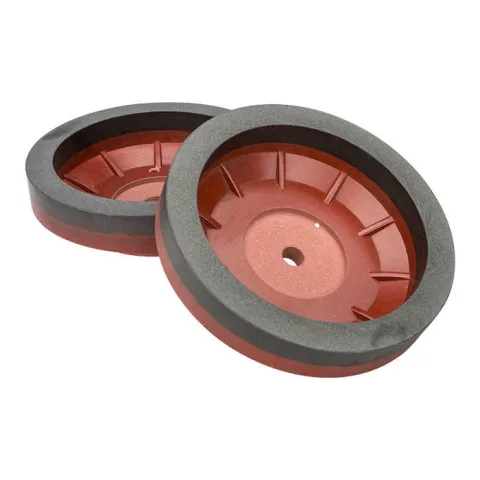 Red-base resin wheel for glass beveling machine edge grinding