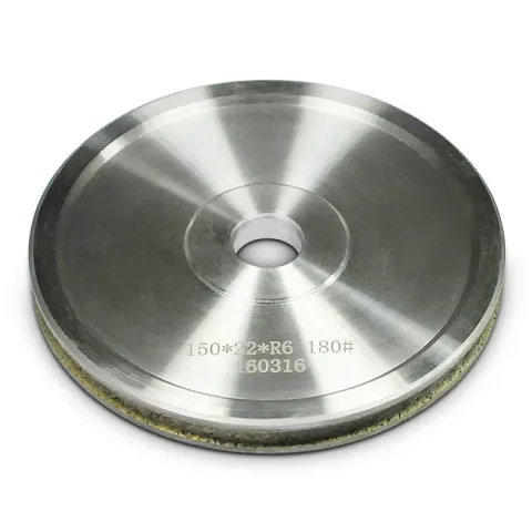 Diamond profile wheels for round and straight glass edges