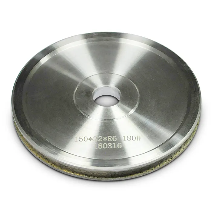 Diamond profile wheels for round and straight glass edges