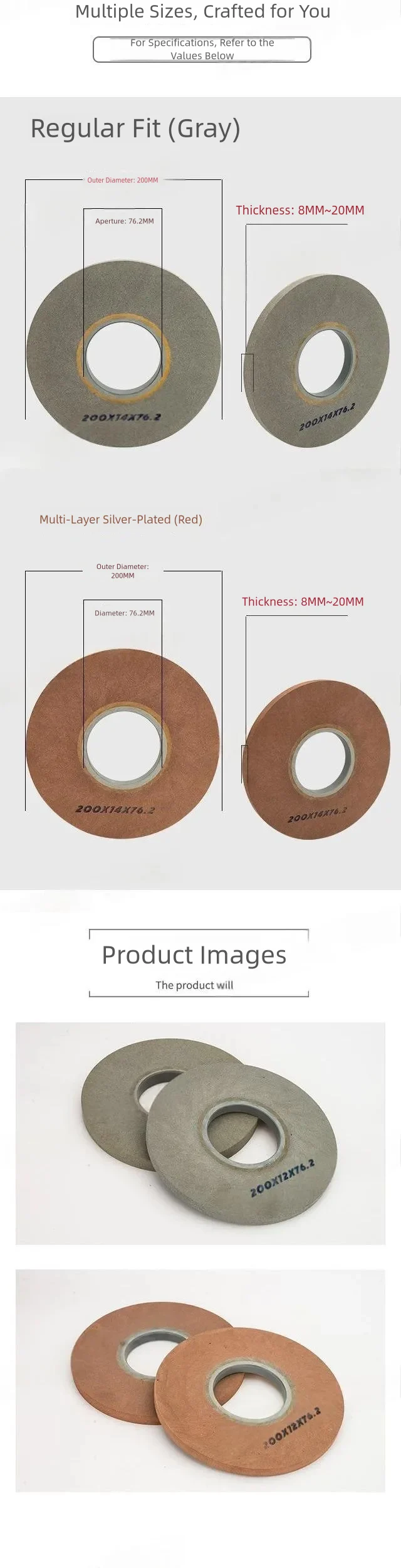 Low-E Glass Coating Removal Wheel for Insulating Glass product detail 2: material, dimensions and drilling application